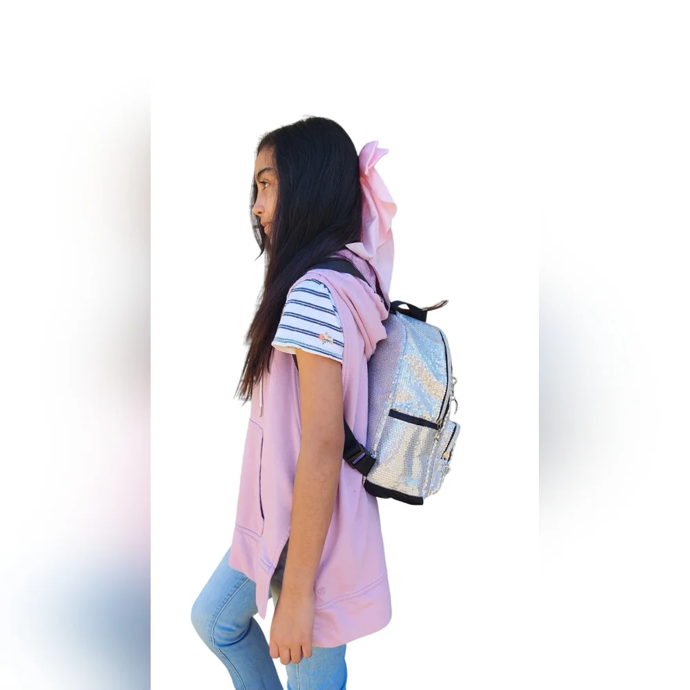 Silver Sequins Dance Backpack